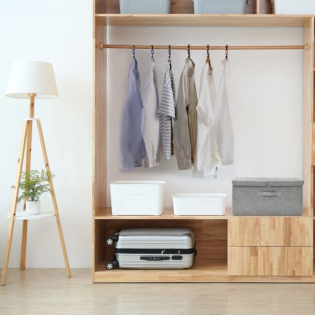 Förvaringslåda Tyg 50X30X25 Cm Gräddvit