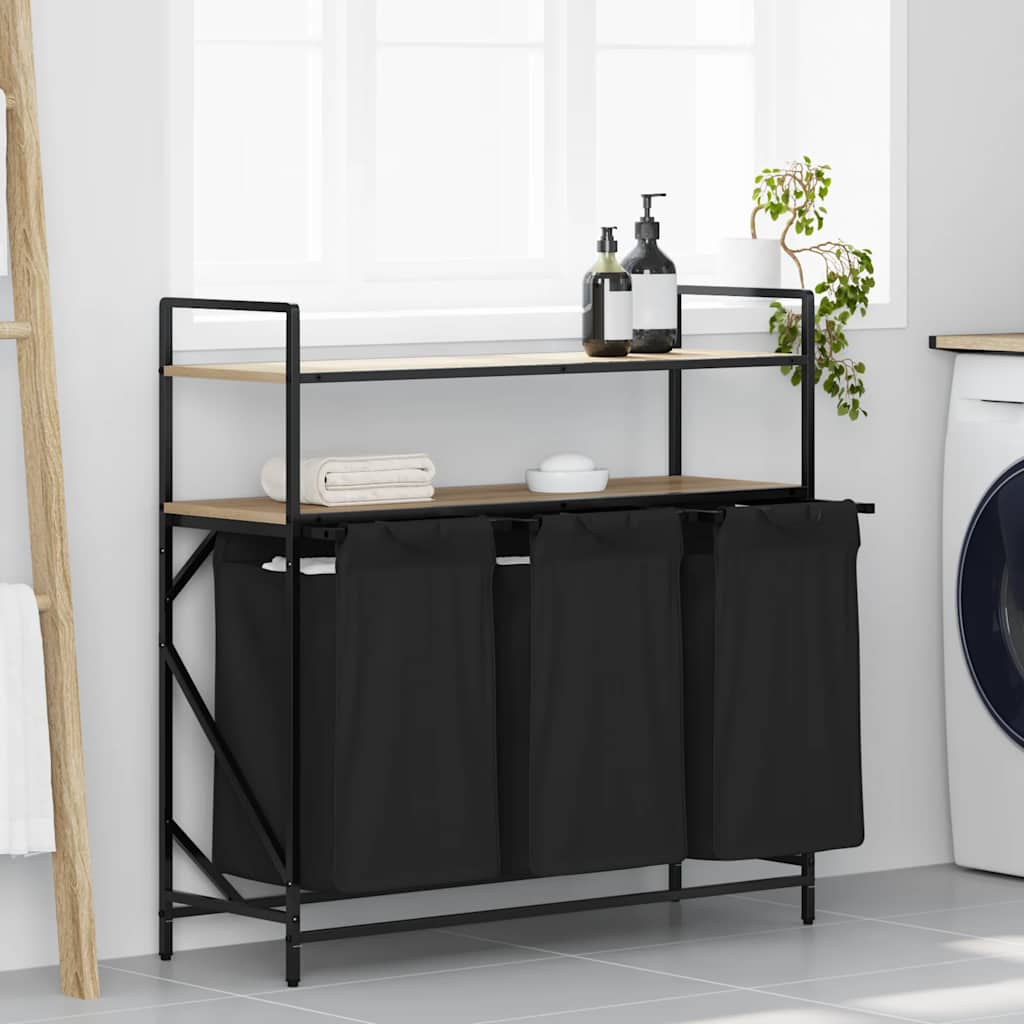 Tvättkorg 2 Fack Med Hyllor