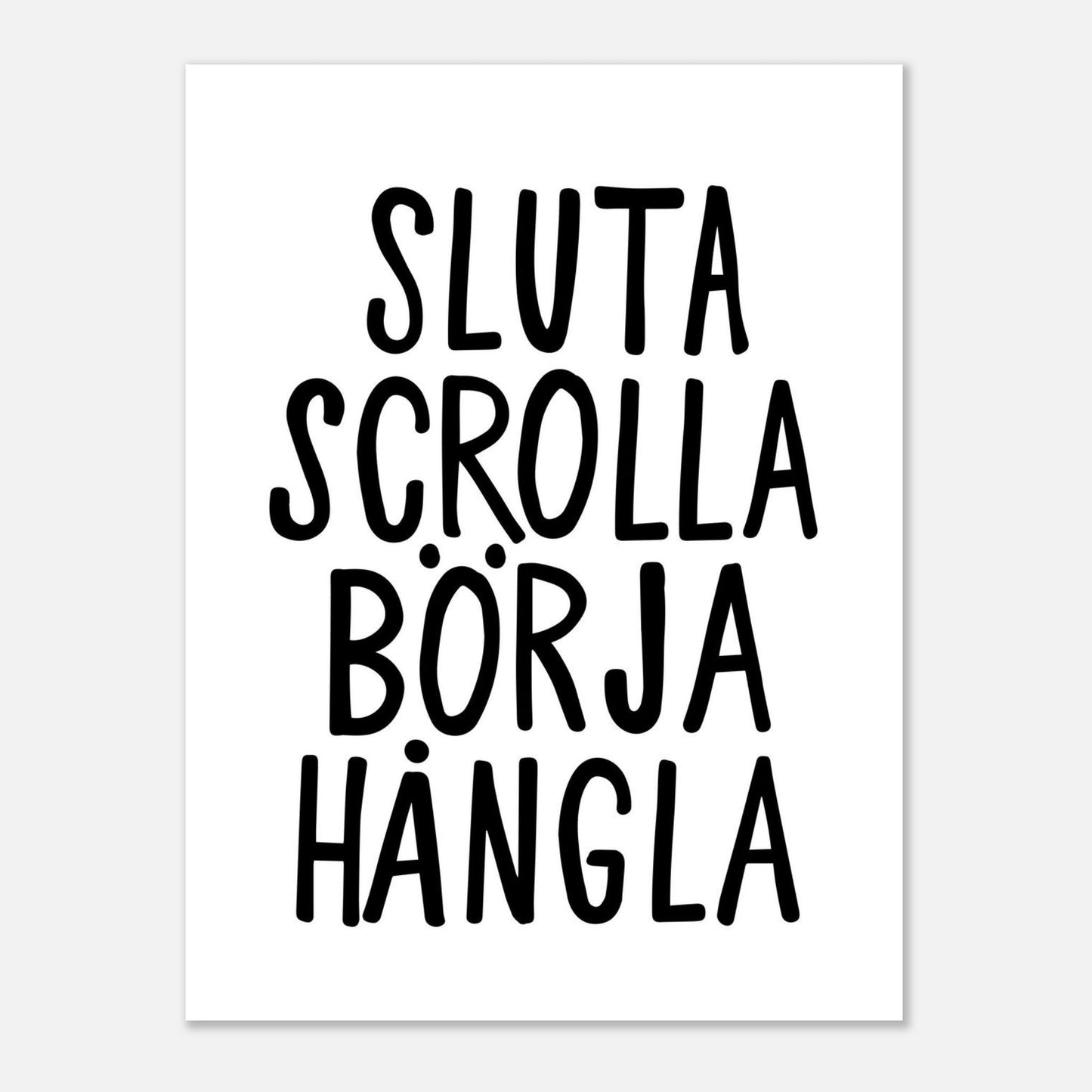 Sluta scrolla börja hångla