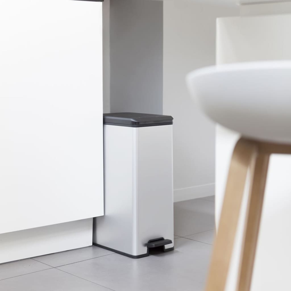 Curver Pedalhink Smal Deco 40L Silver