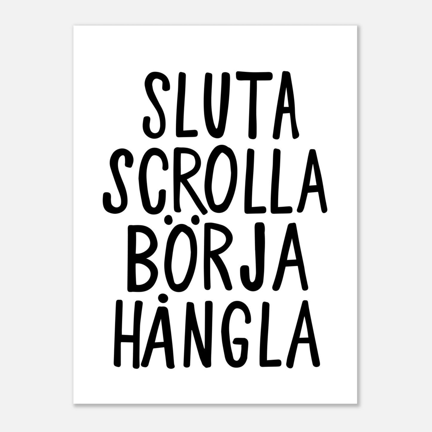 Sluta scrolla börja hångla