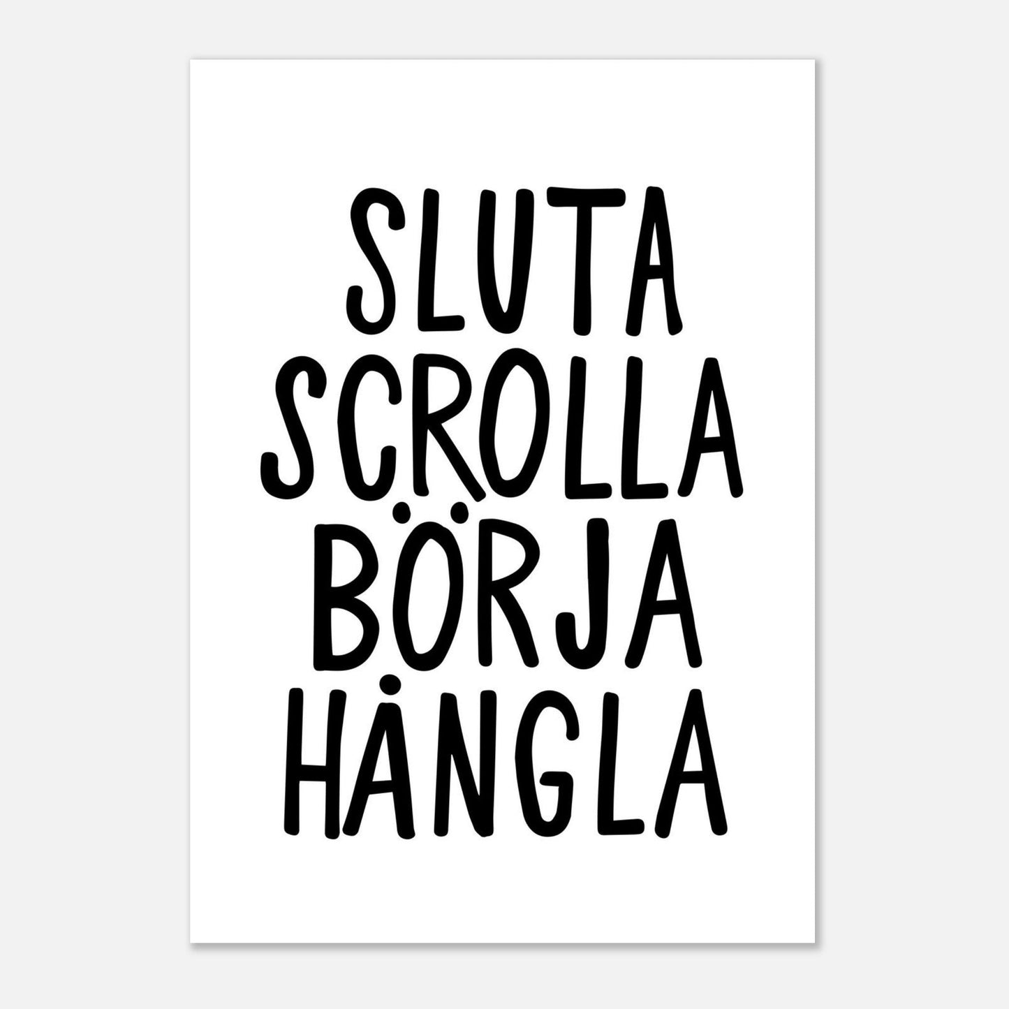 Sluta scrolla börja hångla