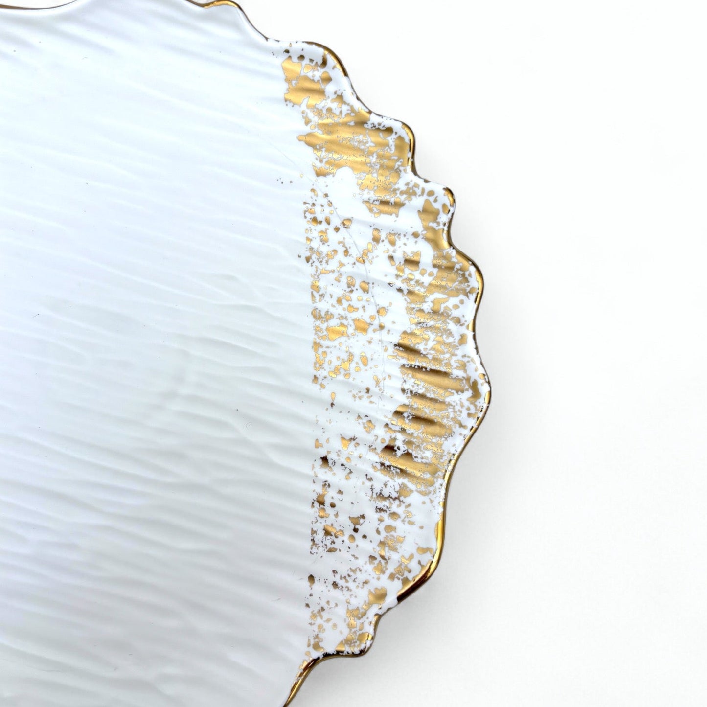 Molly Tallrik – 20cm/25cm Vit och guld