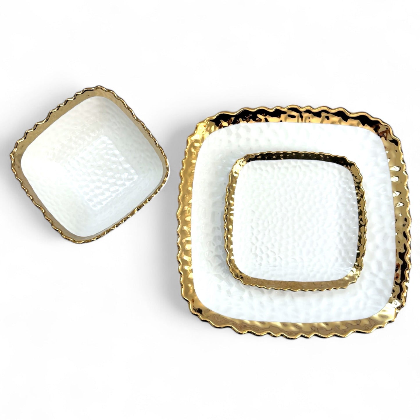 Patti Tallrik - Vit Keramik i 2 Storlekar