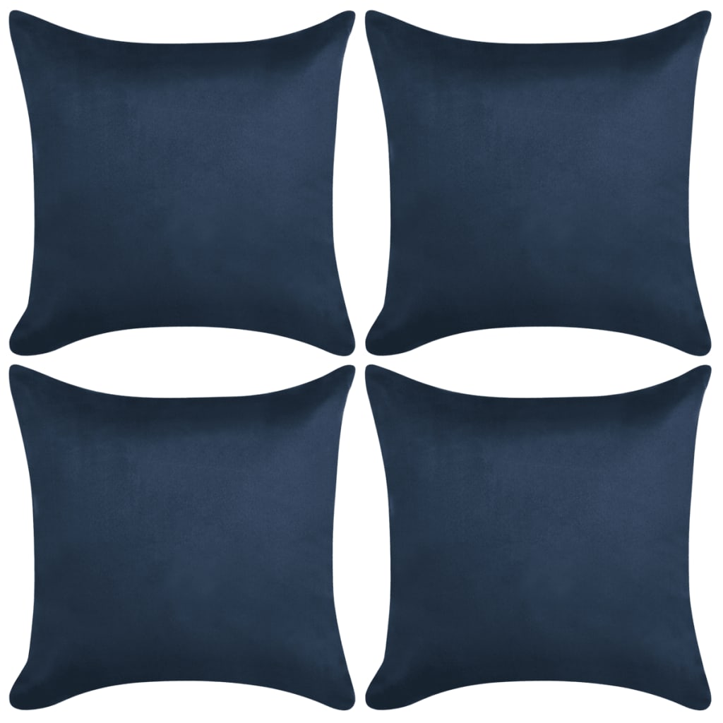 Kuddöverdrag 4 St Polyester Mockaimitation