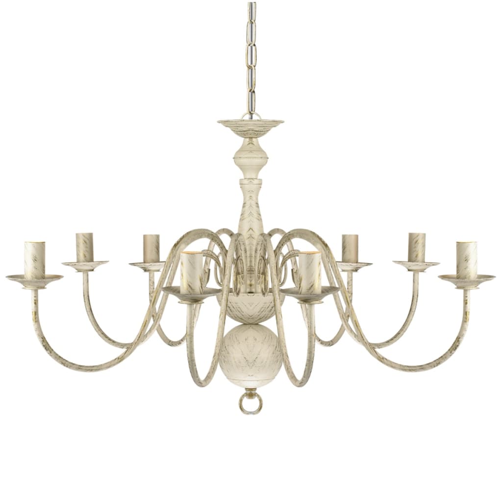 Kristallkrona Antik Metall 8 X E14 Socklar