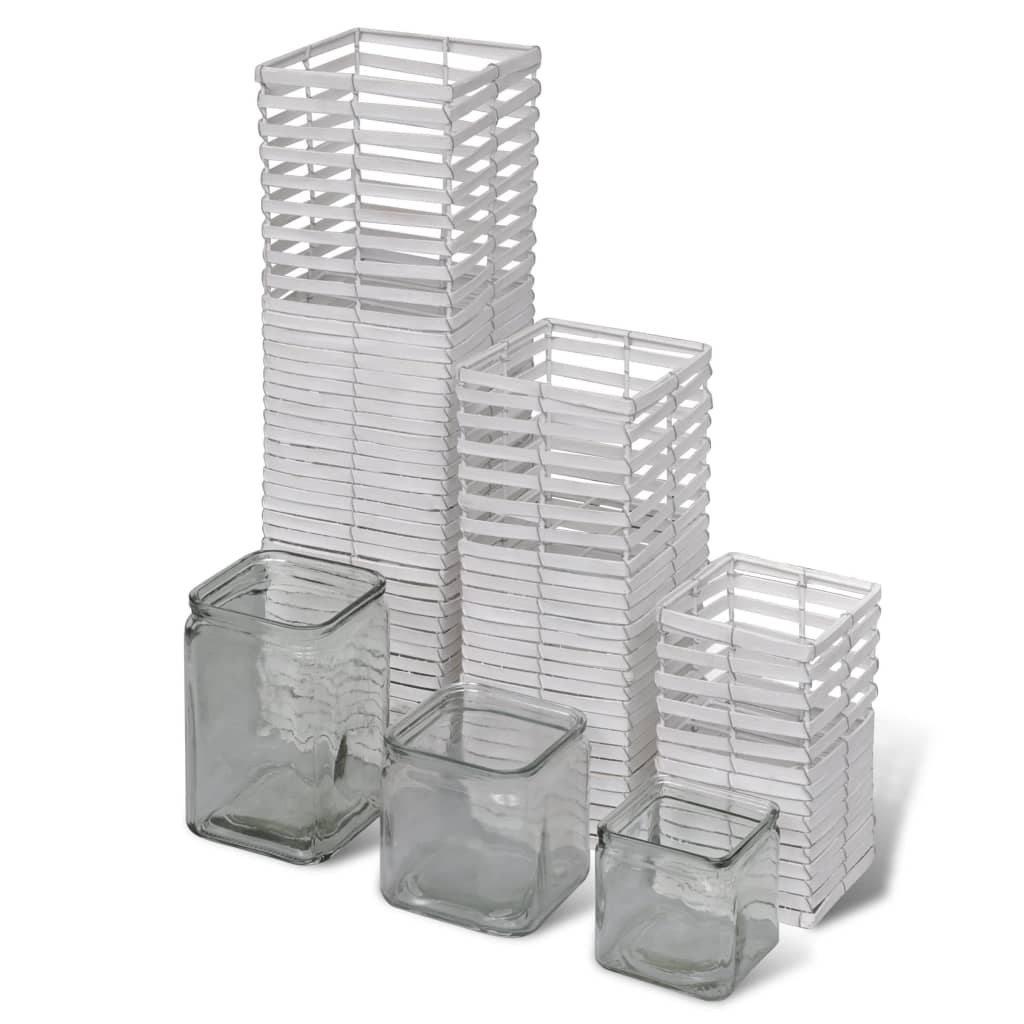 Handgjorda A Ljushållare, Snurrad Design, Set Om 3