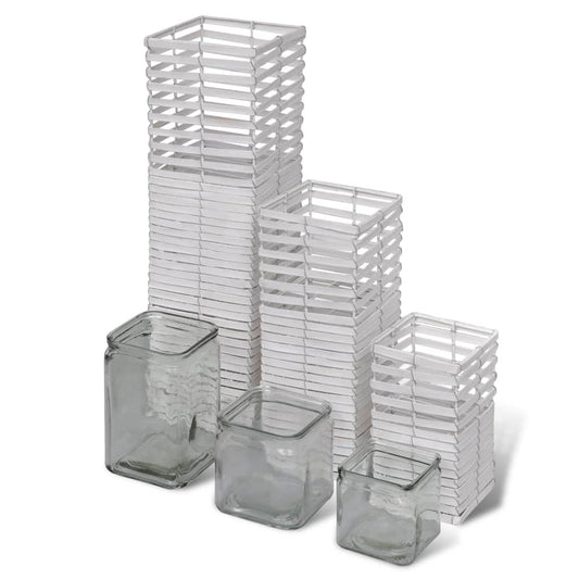 Handgjorda A Ljushållare, Snurrad Design, Set Om 3