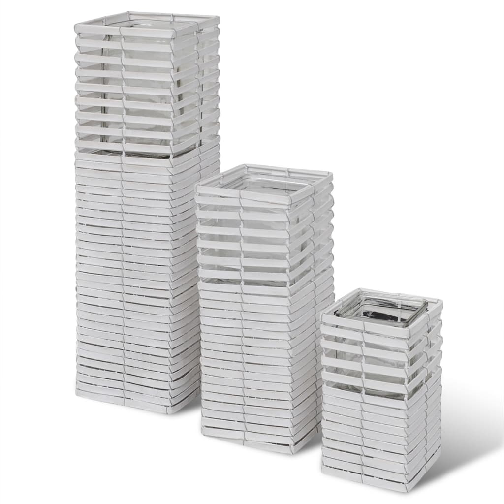 Handgjorda A Ljushållare, Snurrad Design, Set Om 3