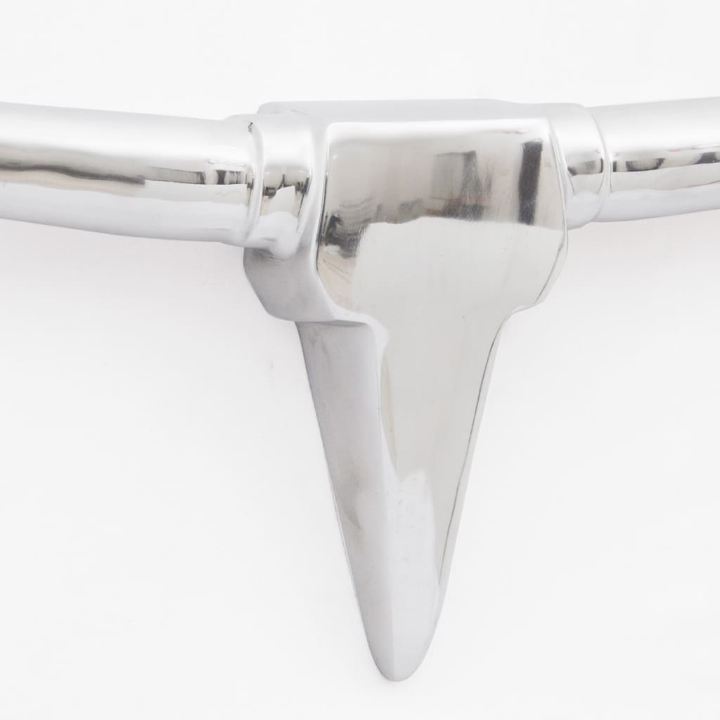 Väggmonterad Tjurhuvud Dekoration Silver