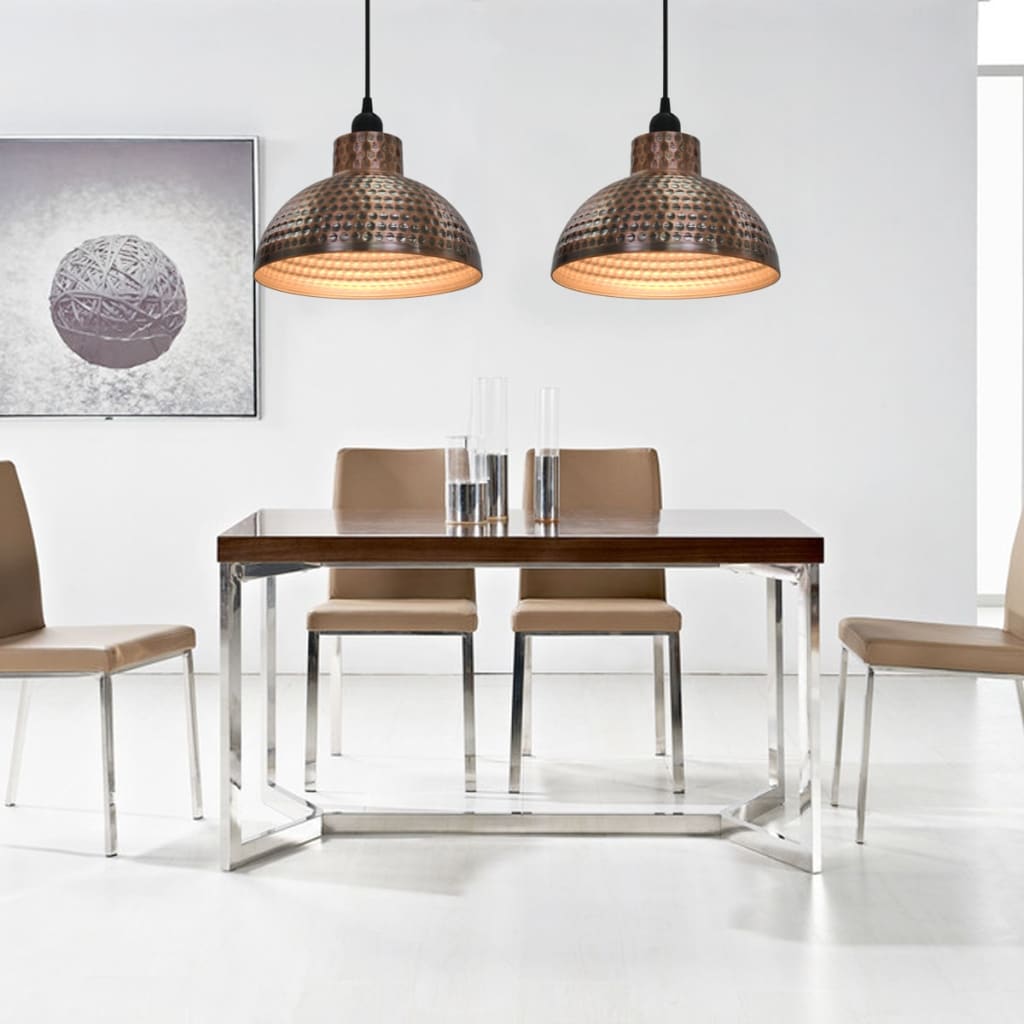 Taklampor 2 St Halvrunda Koppar