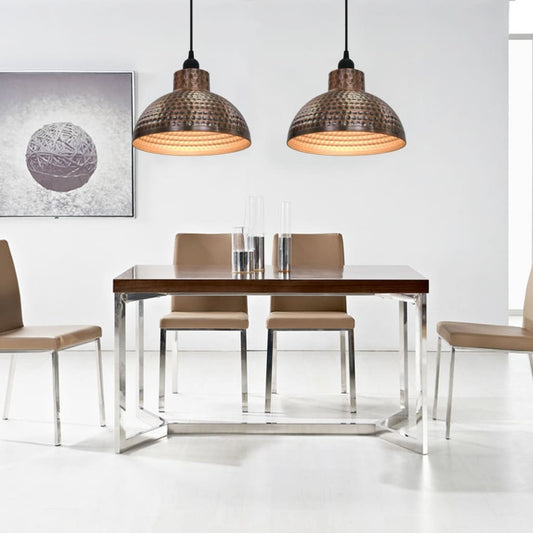 Taklampor 2 St Halvrunda Koppar