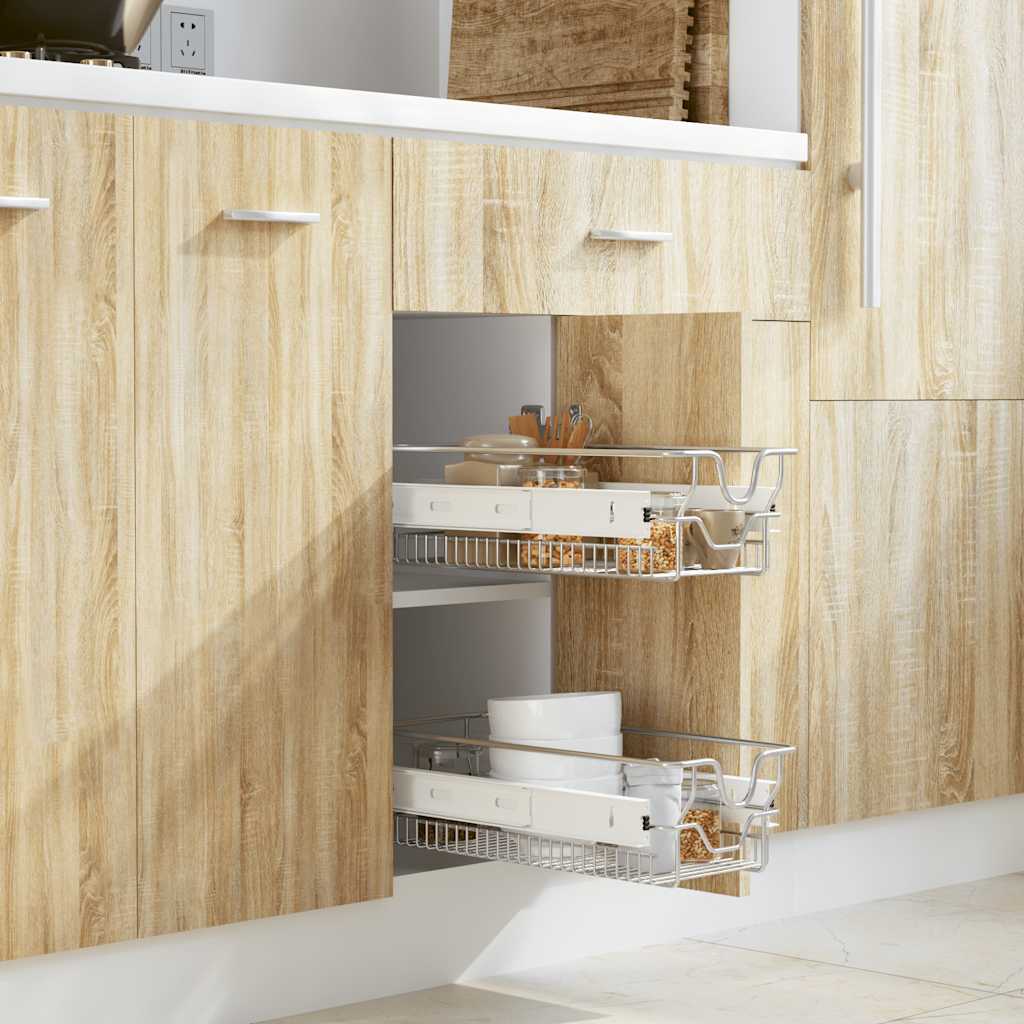 Utdragbara Trådkorgar 2 St 45 Cm