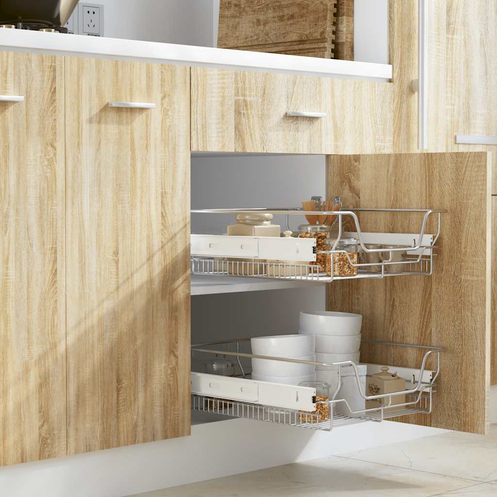 Utdragbara Trådkorgar 2 St 45 Cm