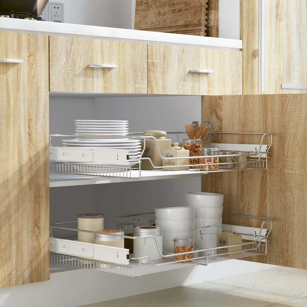 Utdragbara Trådkorgar 2 St 45 Cm