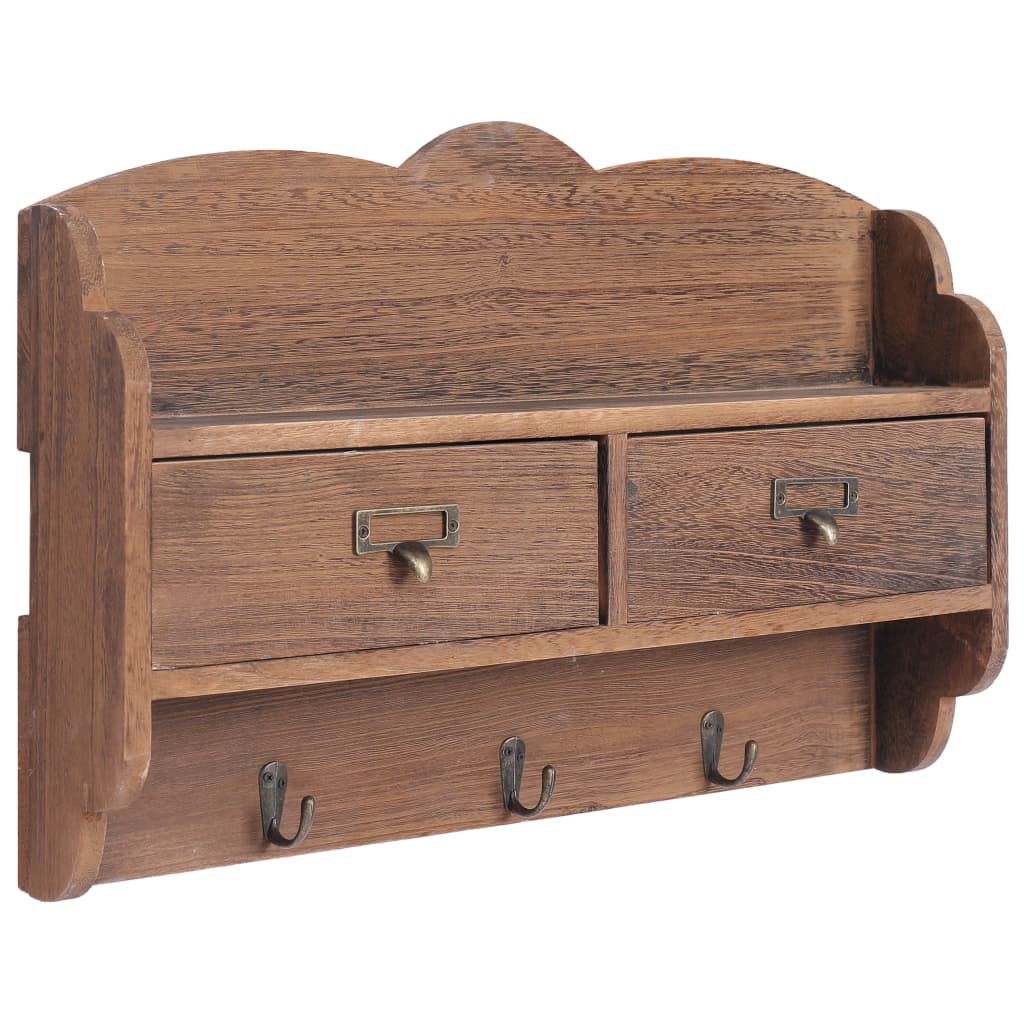 Väggkrokar Med Förvaring Trä