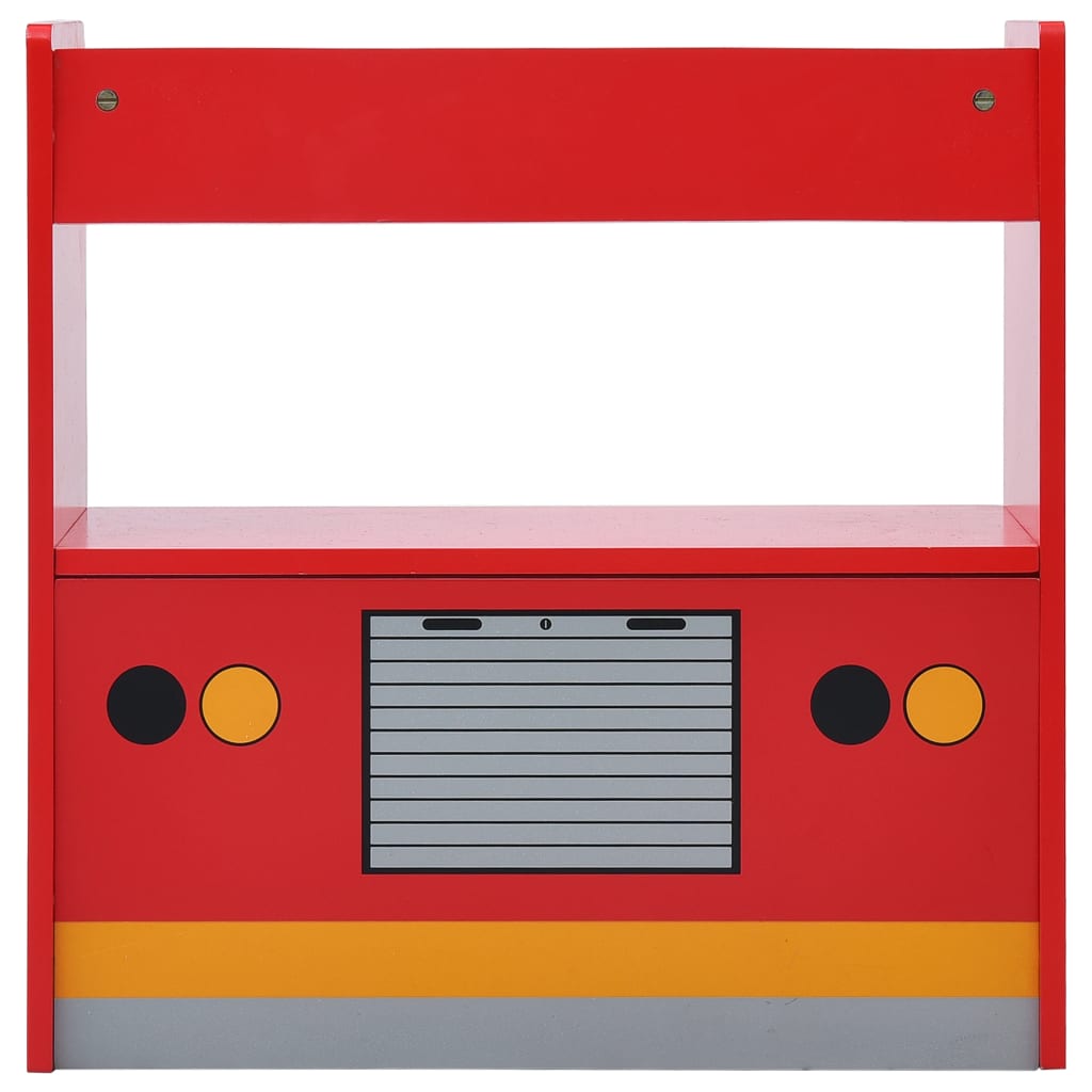 Barnbord Och Stolar 3 Delar Brandbil Trä