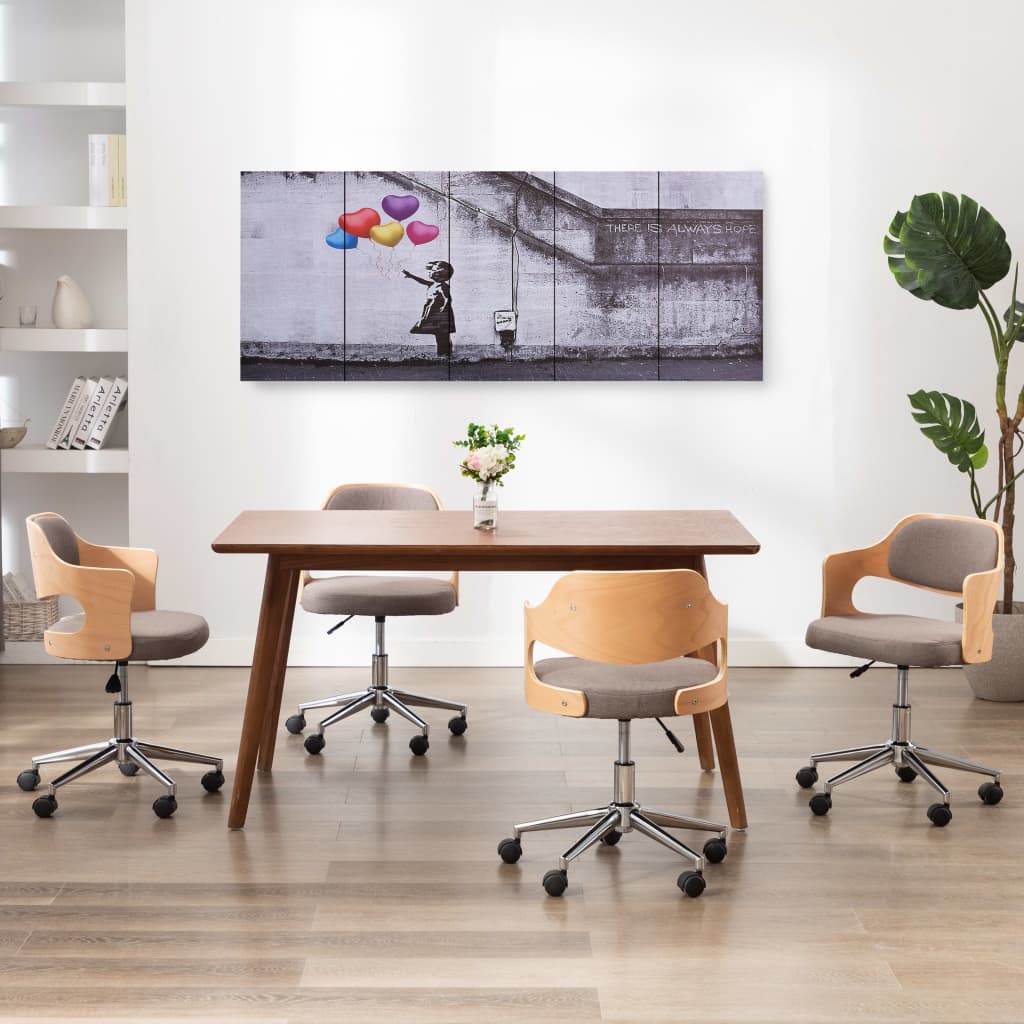 Canvastavla Barn Med Ballonger Flerfärgad