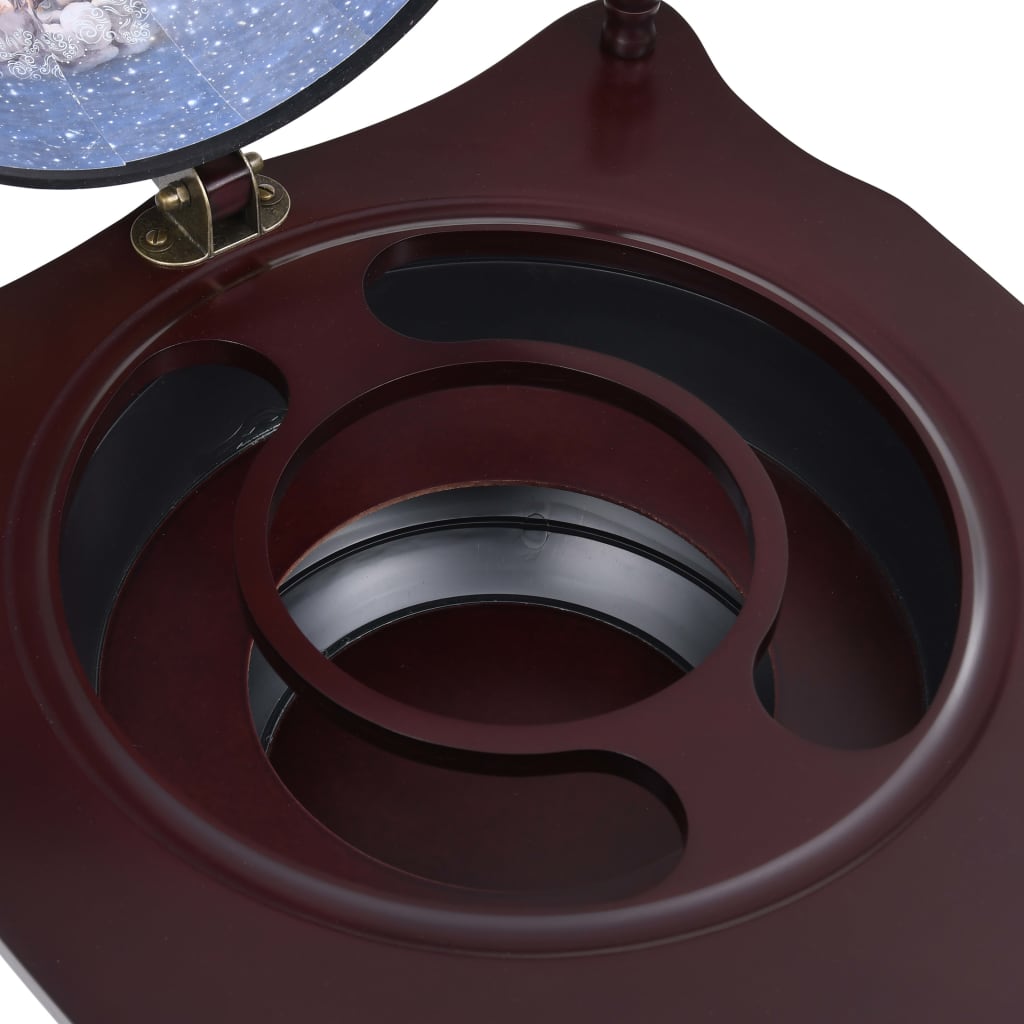 Fristående Jordglobsbar Vinställ Eukalyptusträ Grön