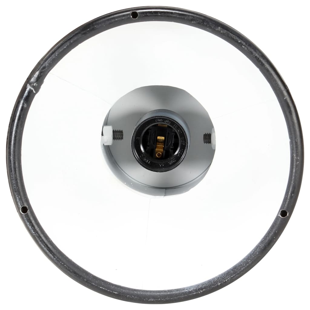 Taklampa Industriell Svart E27 Mangoträ