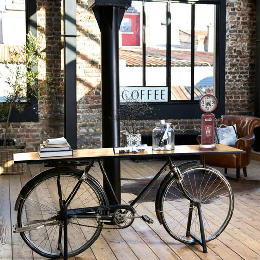 Bordsklocka Röd 13X13X39 Cm Järn Och Mdf