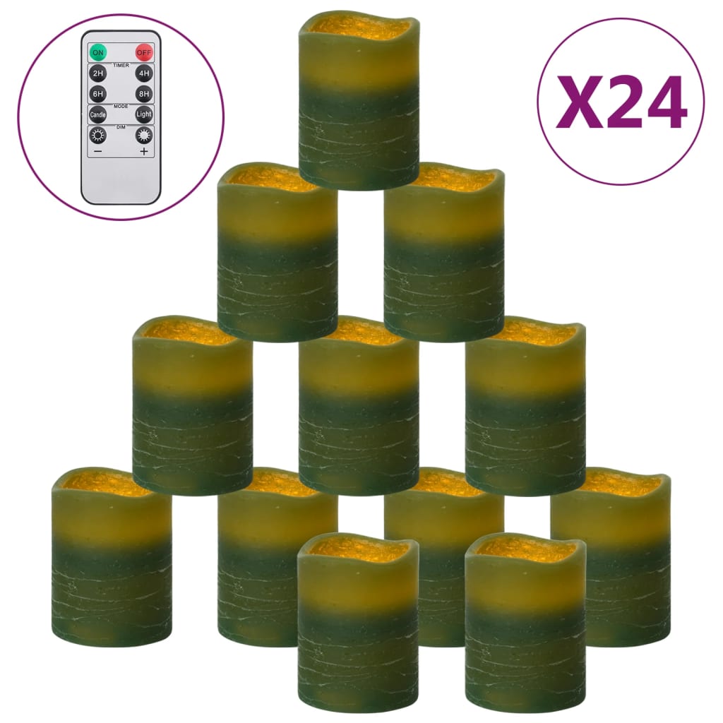 Led-Ljus Med Fjärrkontroll 24 St Varmvit