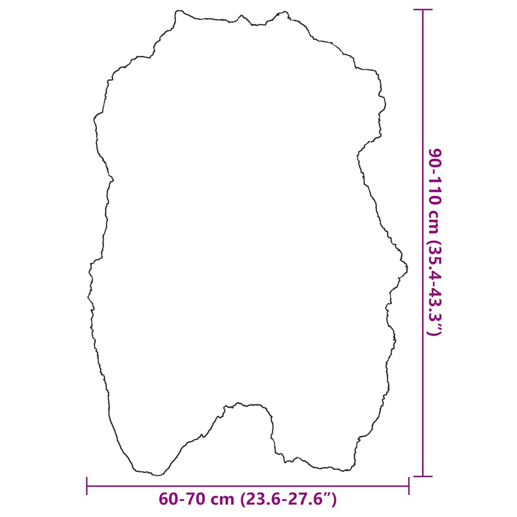 Isländsk Fårfäll Gräddvit 70X110 Cm