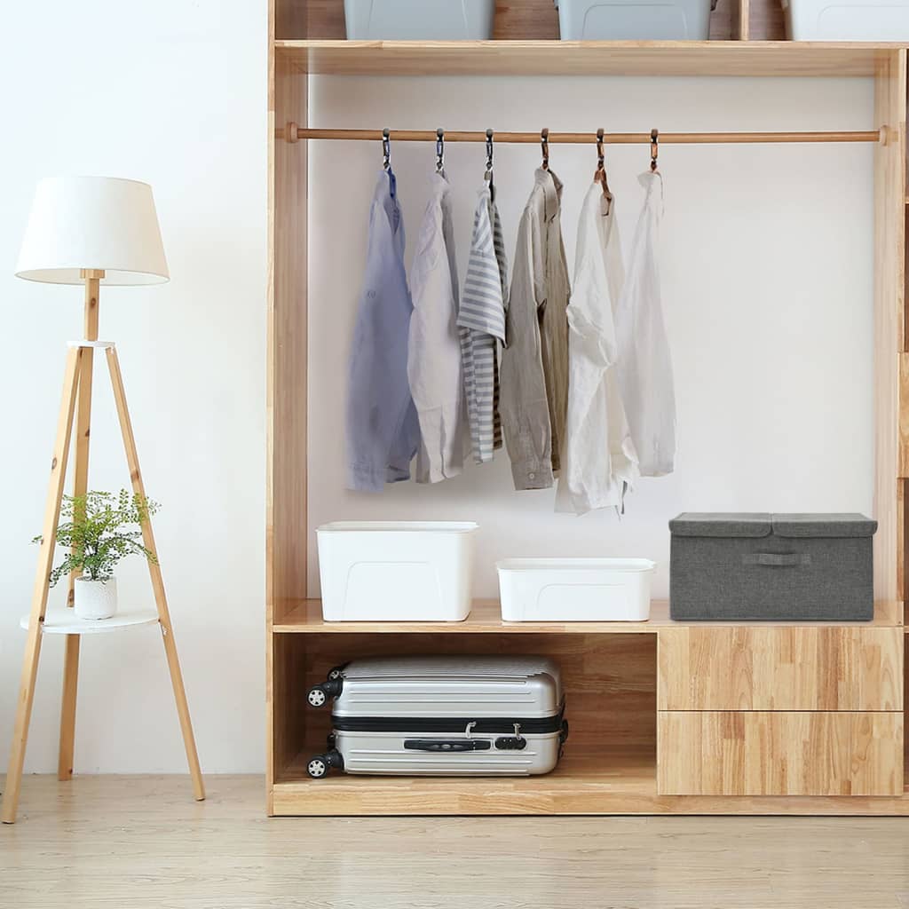 Förvaringslåda Tyg 50X30X25 Cm Gräddvit