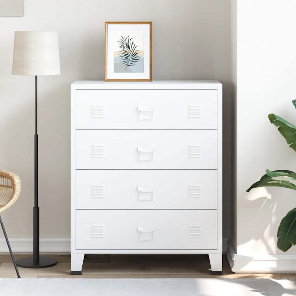 Byrå Industriell Stil Metall 78X40X93 Cm