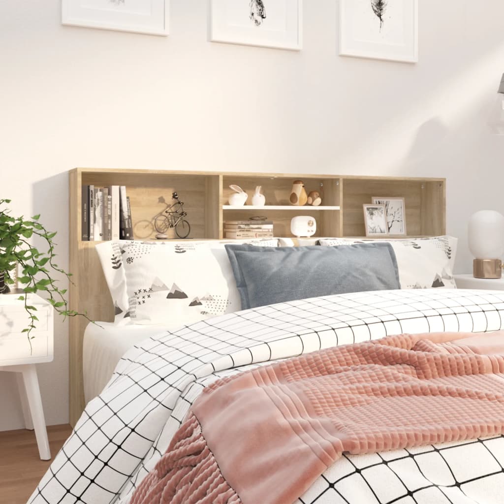 Sänggavel M Förvaring Artisian Ek 200X19X103,5 Cm Konstr. Trä