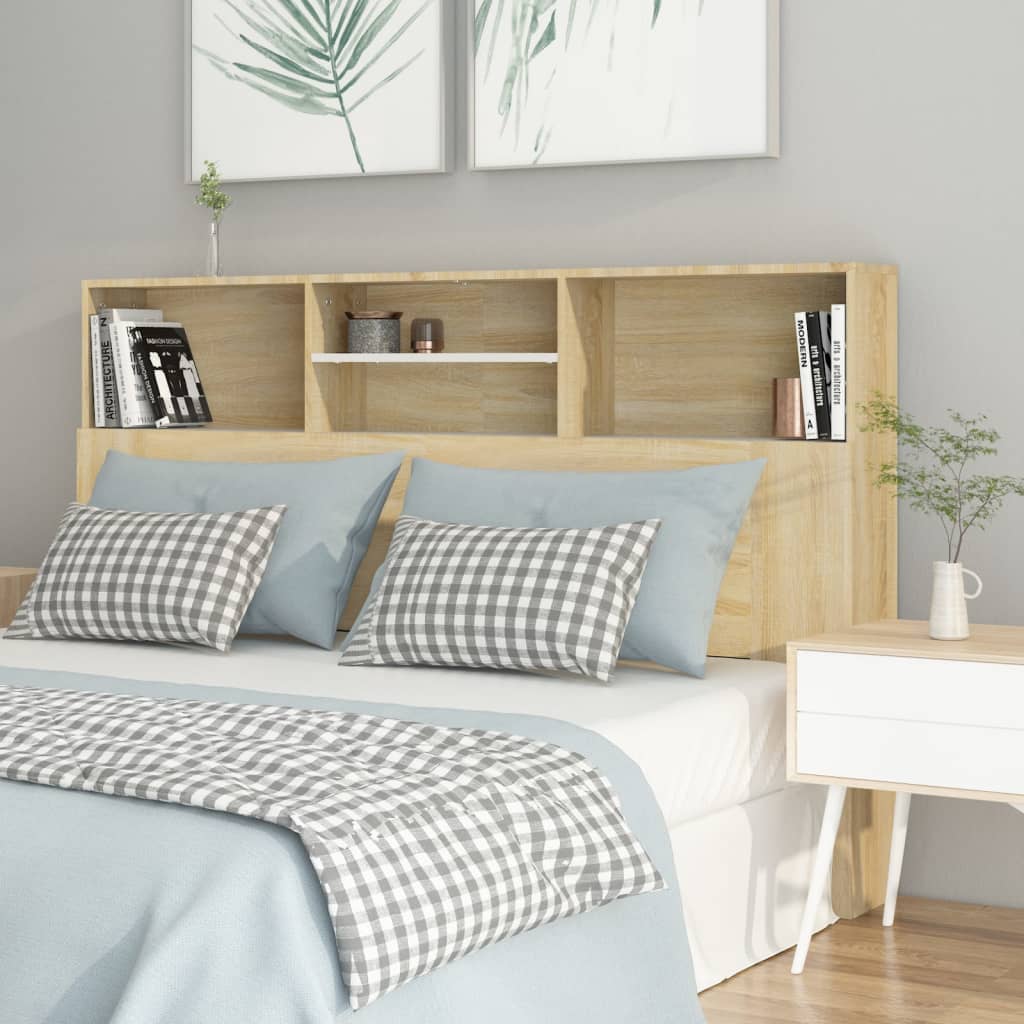 Sänggavel M Förvaring Artisian Ek 200X19X103,5 Cm Konstr. Trä