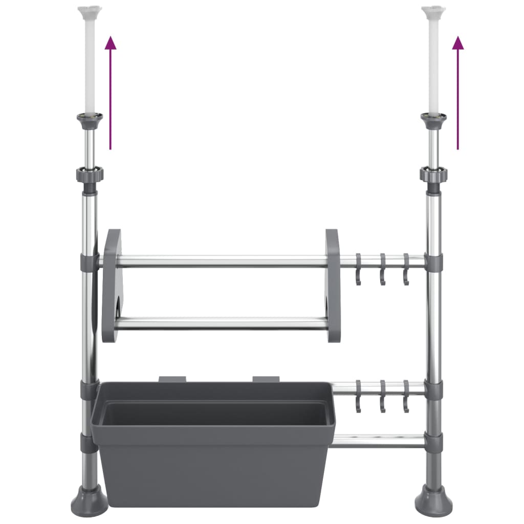 Justerbar Köksförvaring Aluminium