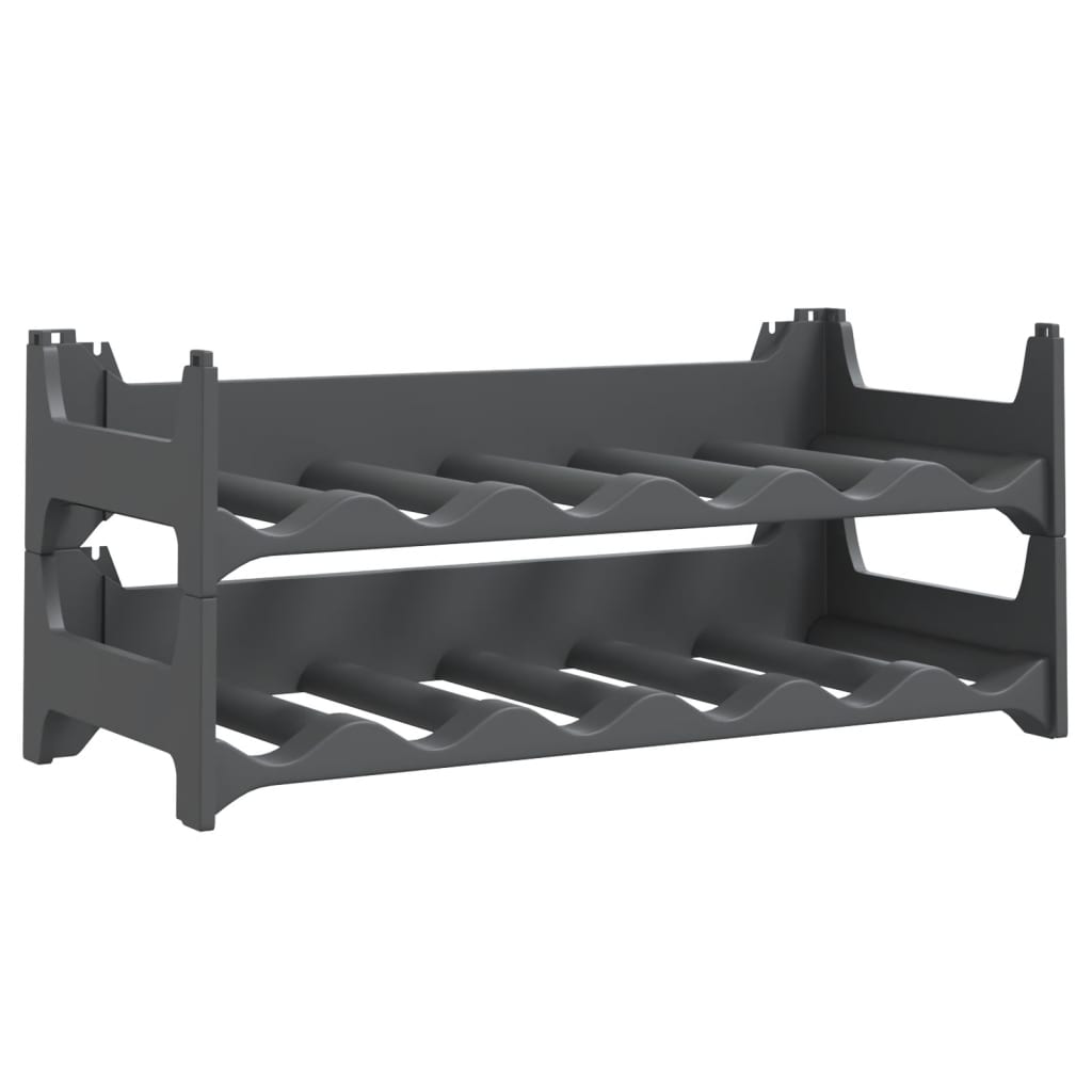 Vinställ För 12 Flaskor Pp Stapelbara