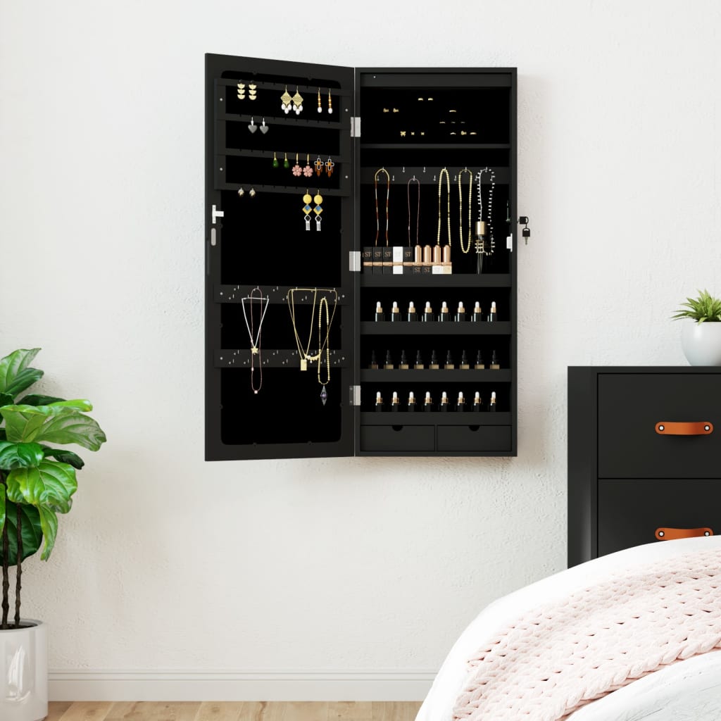 Spegelskåp Med Led-Lampor Väggmonterat