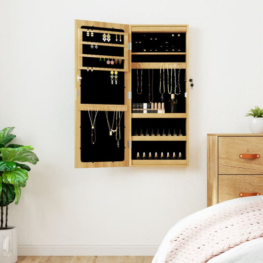 Spegelskåp Med Led-Lampor Väggmonterat