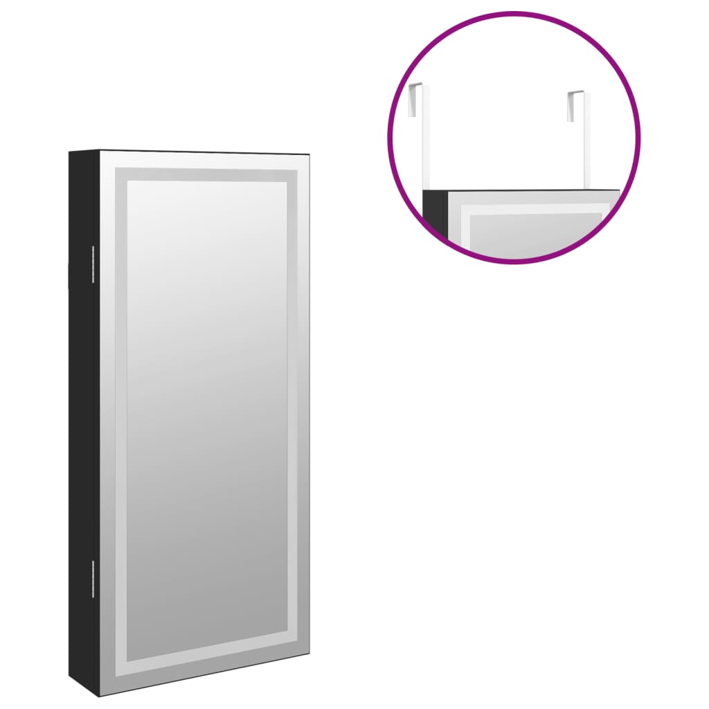 Spegelskåp Med Led-Lampor Väggmonterat