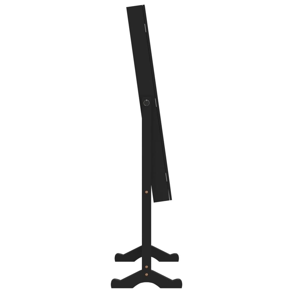 Spegelsmyckesskåp Med Led-Lampor Fristående