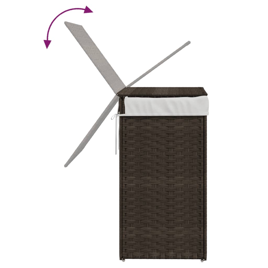 Tvättkorg Med Lock 46X33X60 Cm Konstrotting