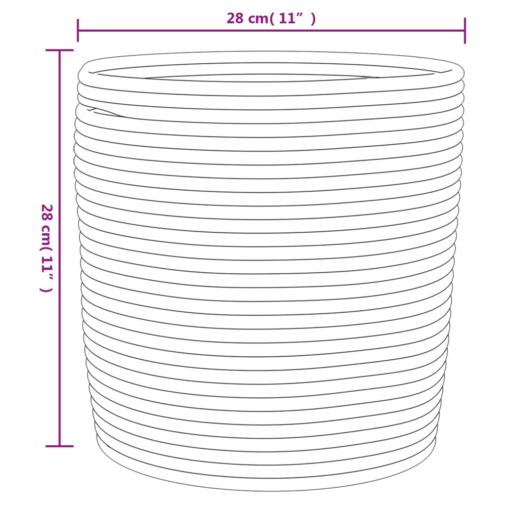 Förvaringskorgar 2 St Ø Bomull