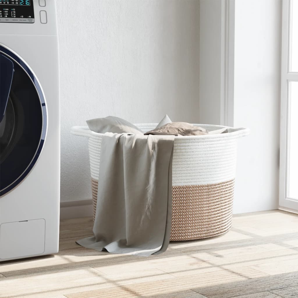 Tvättkorg Och Vit Ø Bomull