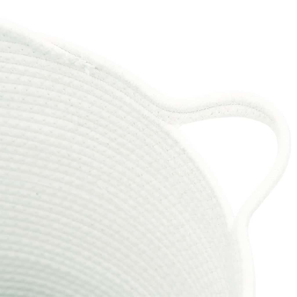 Förvaringskorg Vit Ø38X36 Cm Bomull