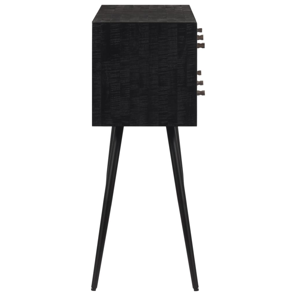 Konsolbord Med Lådor 116X30X76 Cm Massiv Återvunnen Teak