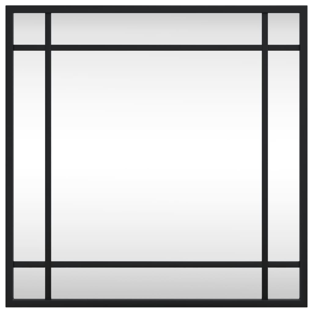 Väggspegel Svart Fyrkantig Järn