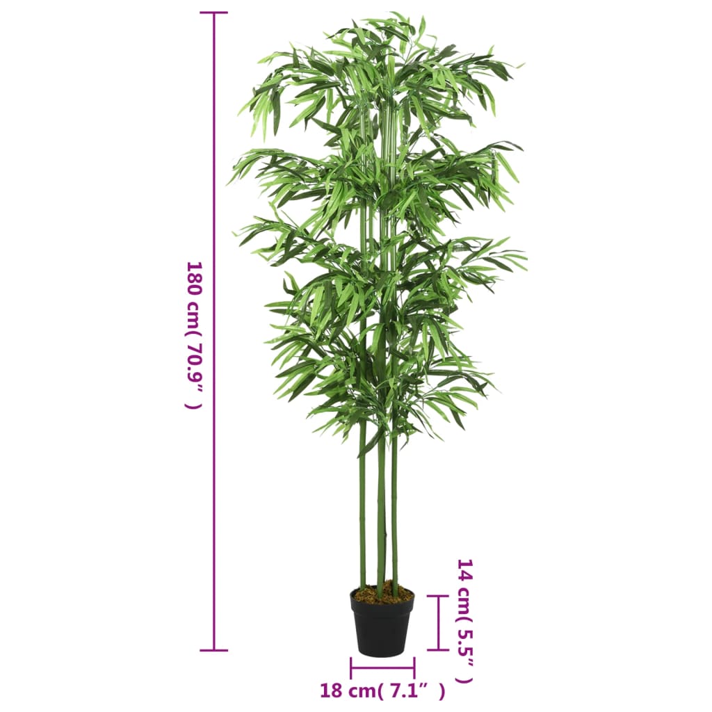 Konstväxt Bambu 864 Blad 180 Cm Grön