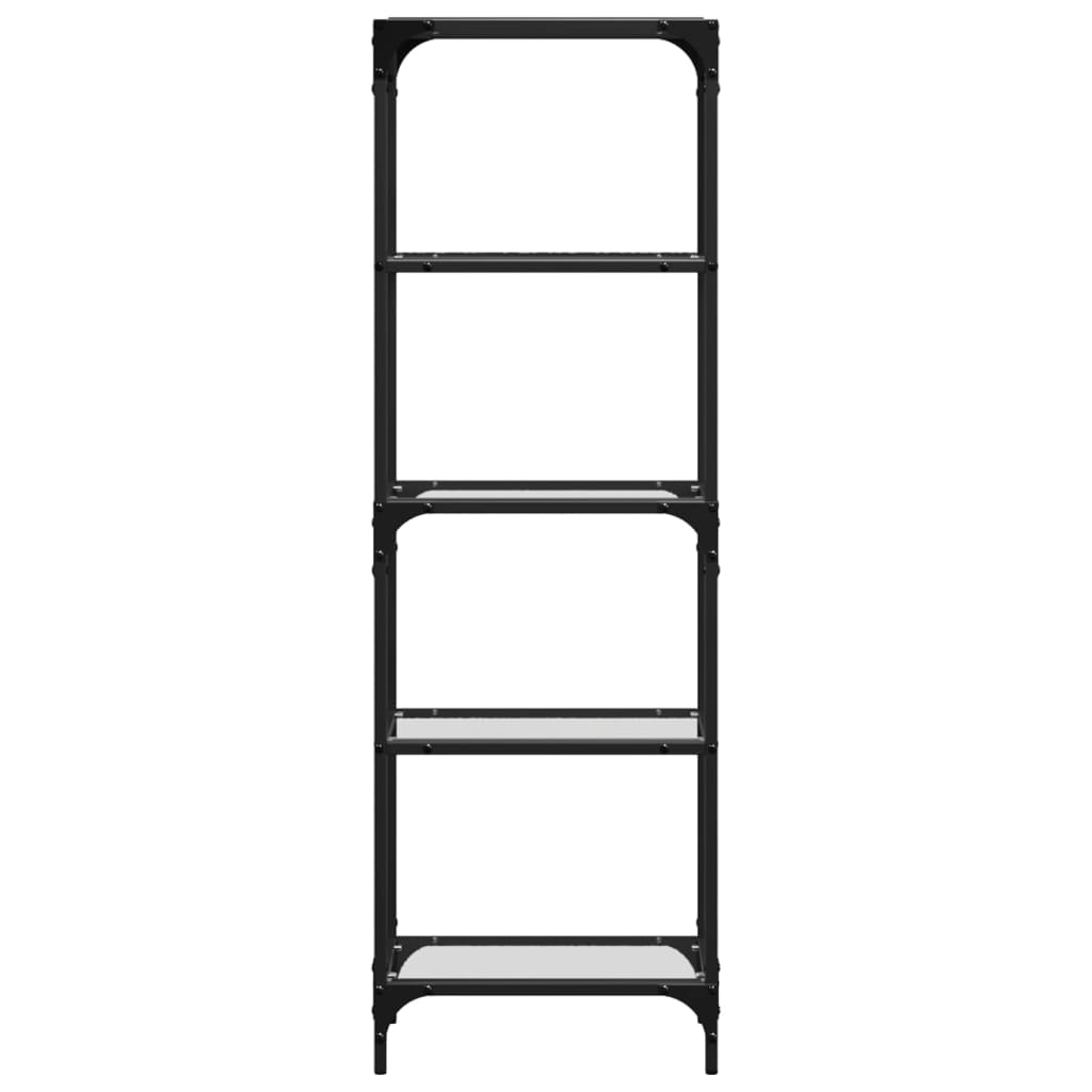 Förvaringsställ Med Glasskiva Stål