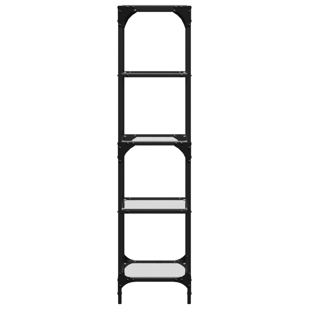 Förvaringsställ Med Glasskiva Stål