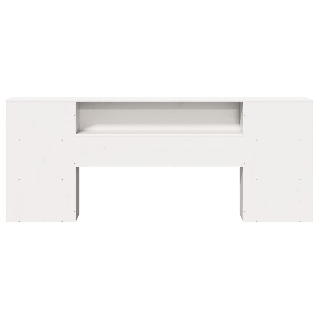 Huvudgavel Med Förvaring Massiv Furu