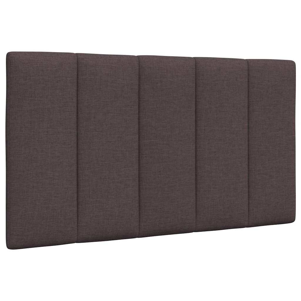 Headboard Cushion &quot;Hanko&quot; Dark Brown Fabric