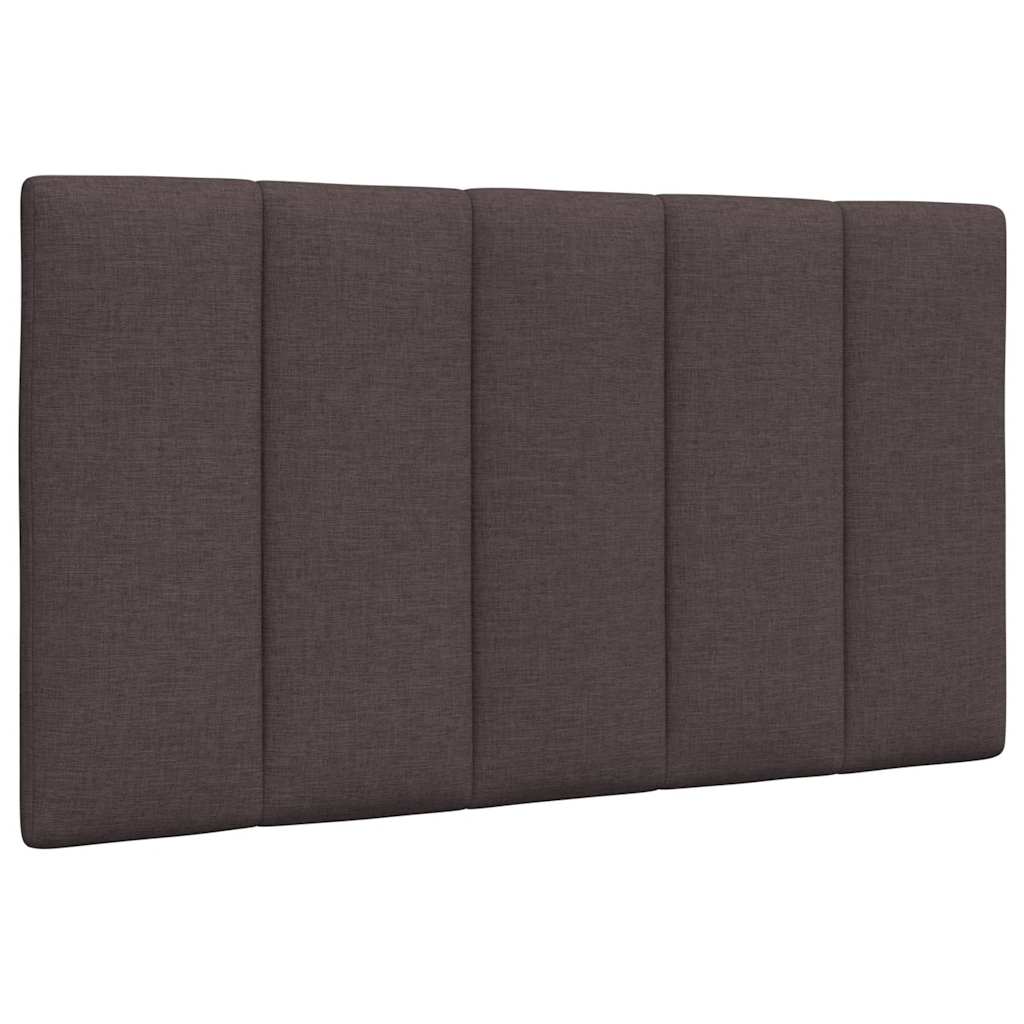 Headboard Cushion &quot;Hanko&quot; Dark Brown Fabric