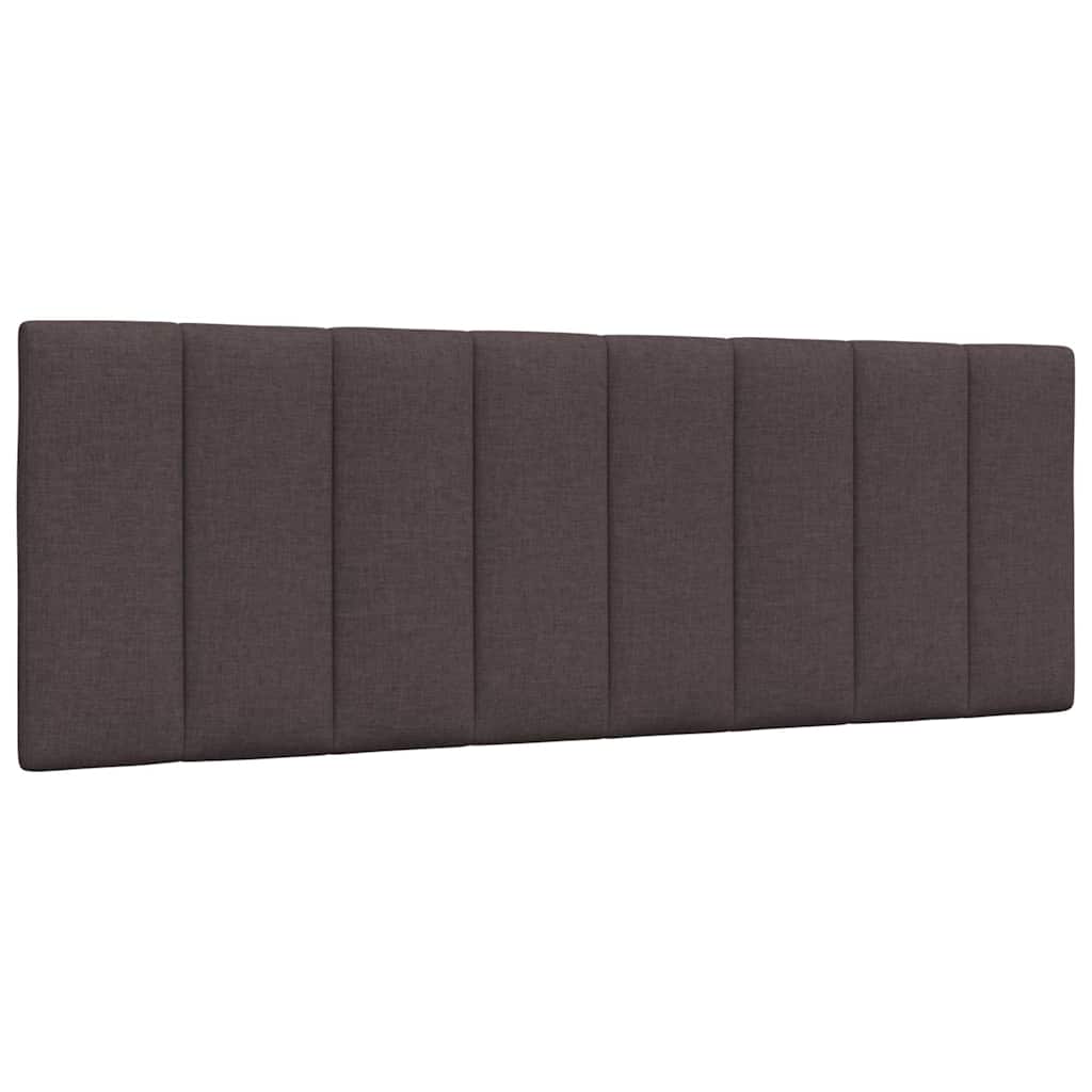 Headboard Cushion &quot;Hanko&quot; Dark Brown Fabric